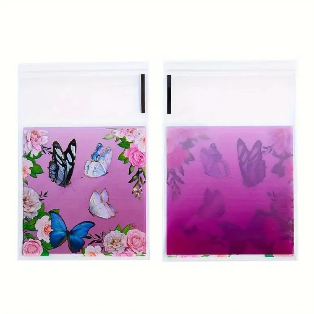 25 Butterfly Self Adhesive Cellophane Bags
